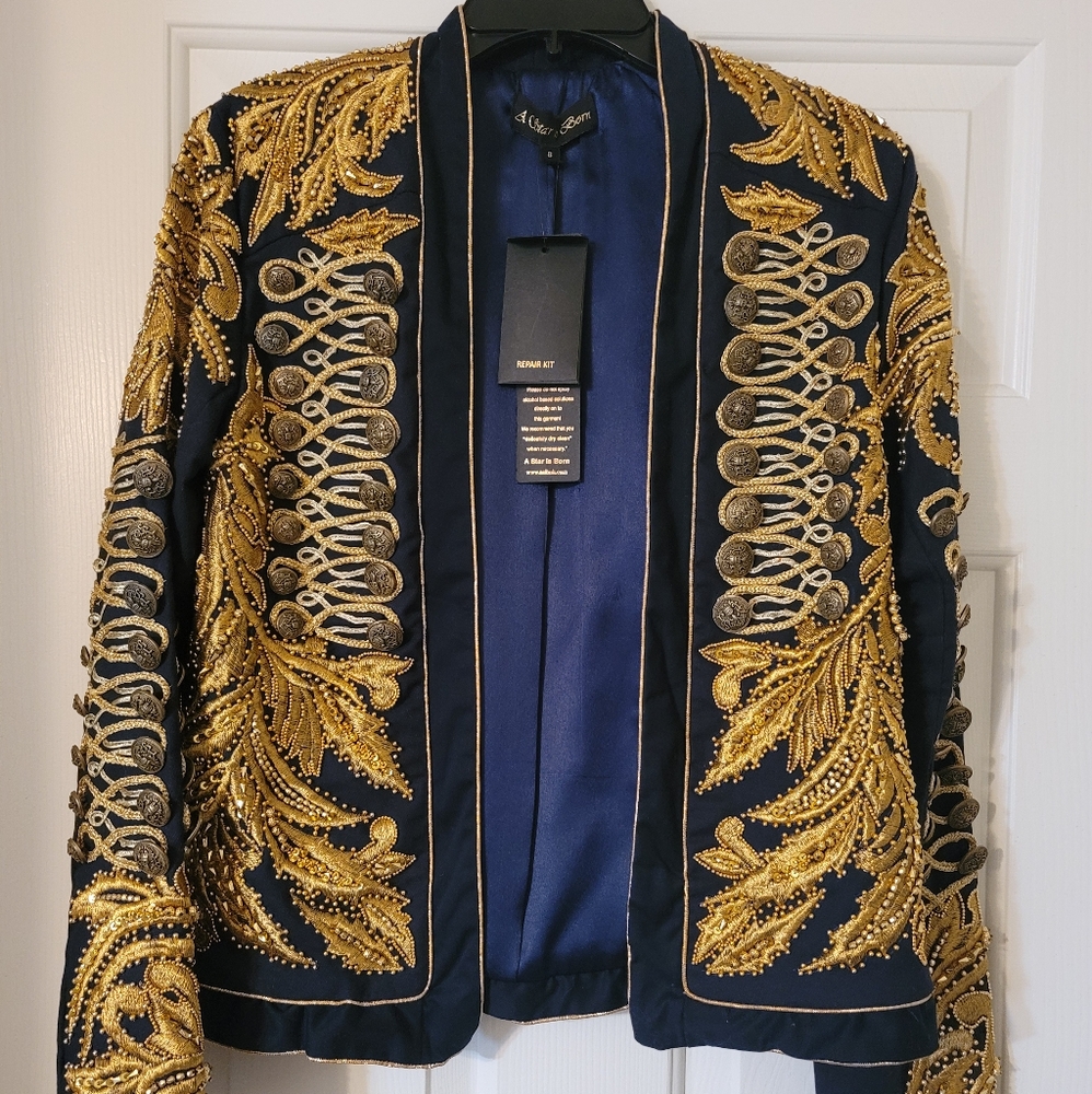 Asos a Star is Born embroidery trophy jacket